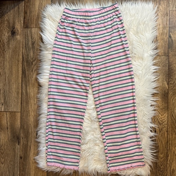 Art Class Girls Pajama Set L 10/12 NWT Pink Gray Striped Tank & Pants Sleepwear - Picture 5 of 9